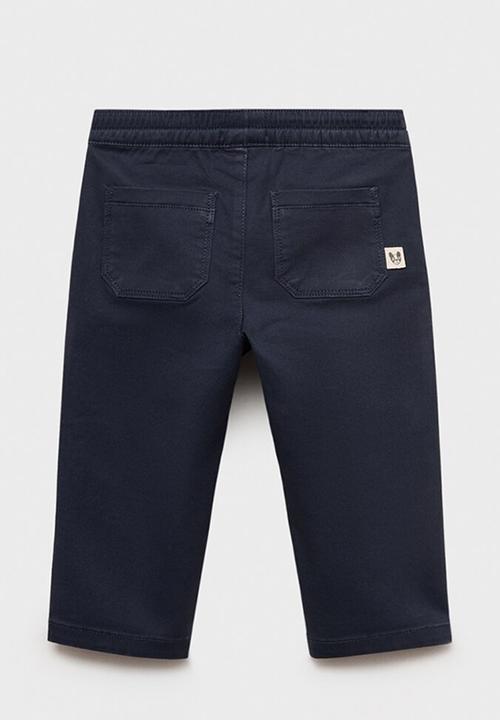 MANGO - Trousers cord - navy
