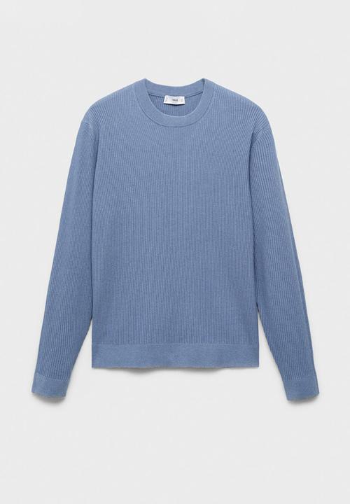 MANGO - Jersey Antigua - Whitish-Blue