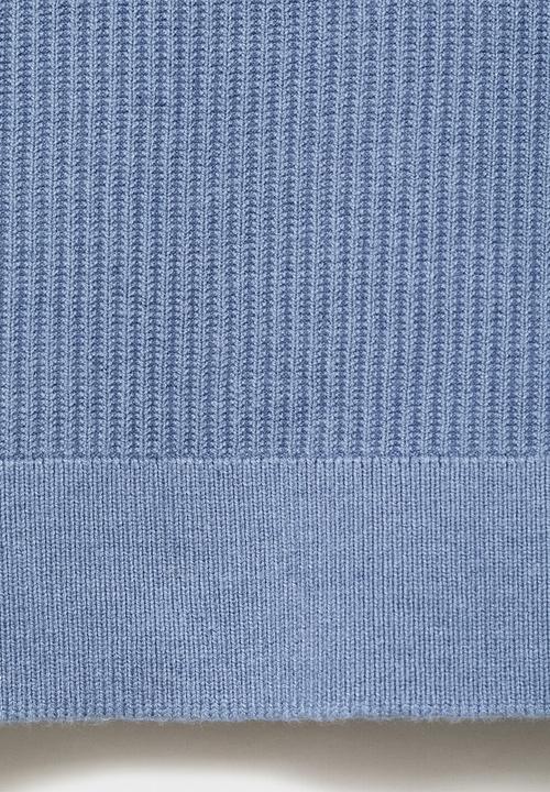 MANGO - Jersey Antigua - Whitish-Blue