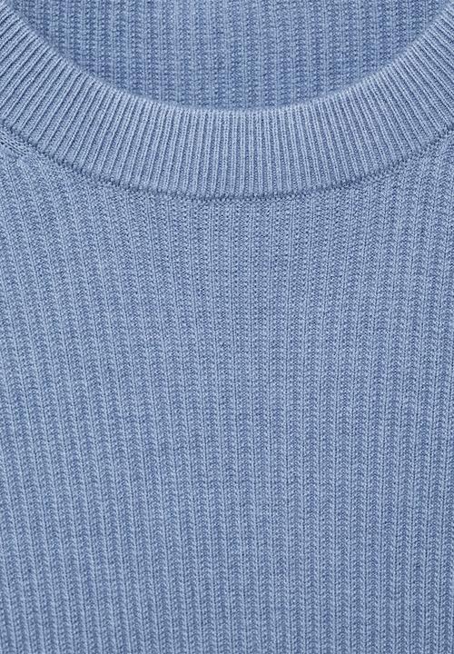 MANGO - Jersey Antigua - Whitish-Blue