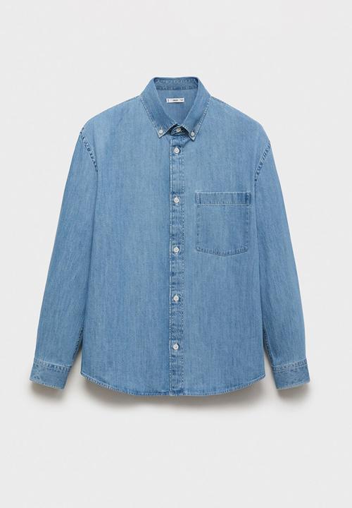 MANGO - Camisa Marzio - Light Denim Blue