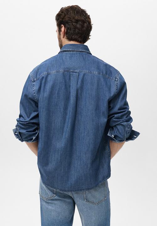 MANGO - Camisa Marzio - Denim