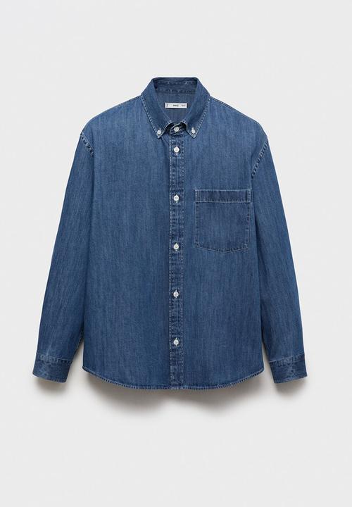 MANGO - Camisa Marzio - Denim