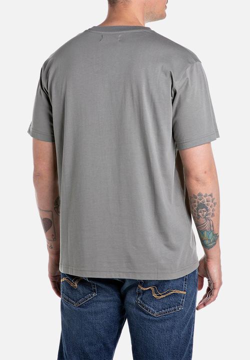 Replay - Basic Tee 30/1 - Grey Military