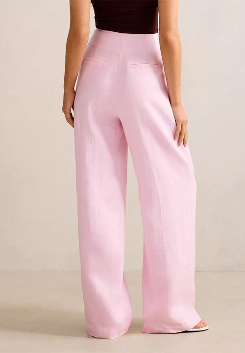 Forever New - Posey linen wide leg pant - candy hearts set