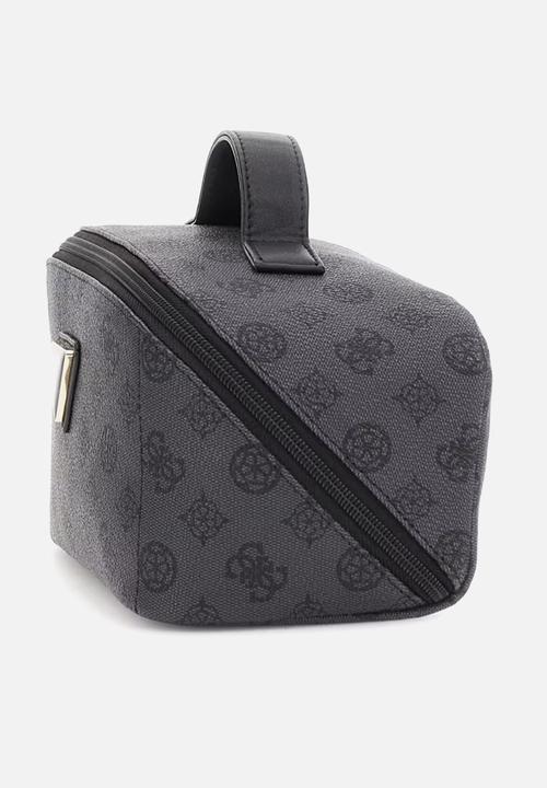 GUESS - Wilder lrg cosmetic travel bag - charcoal