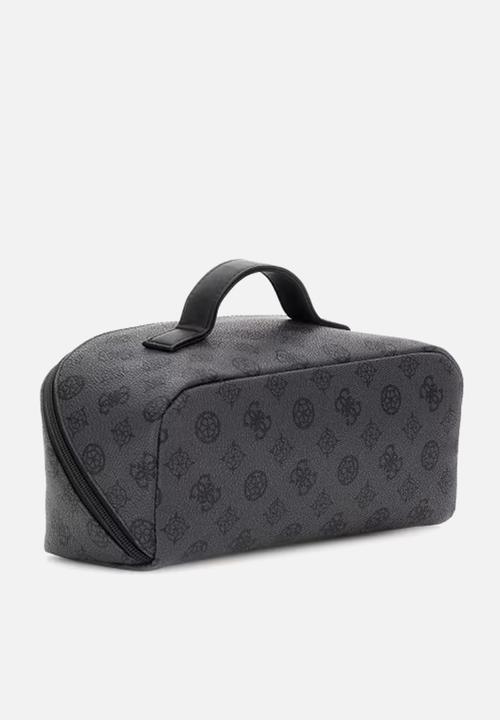 GUESS - Wilder lrg cosmetic travel bag - charcoal