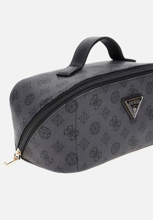 GUESS - Wilder lrg cosmetic travel bag - charcoal