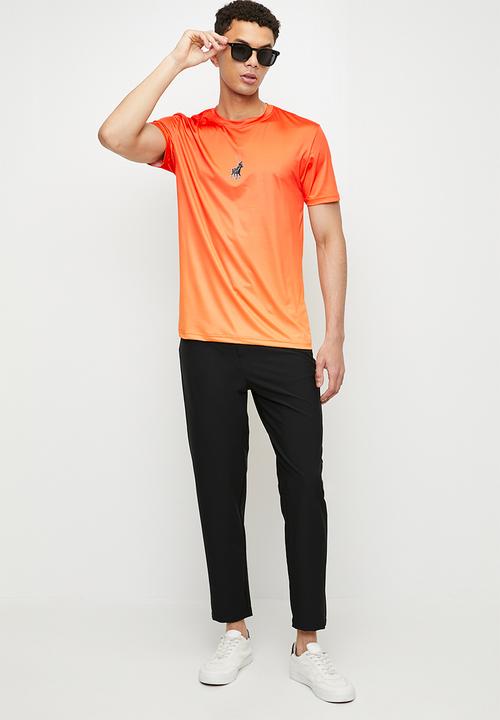 POLO - ANSLOW Sport Ss Tech Tee - Orange
