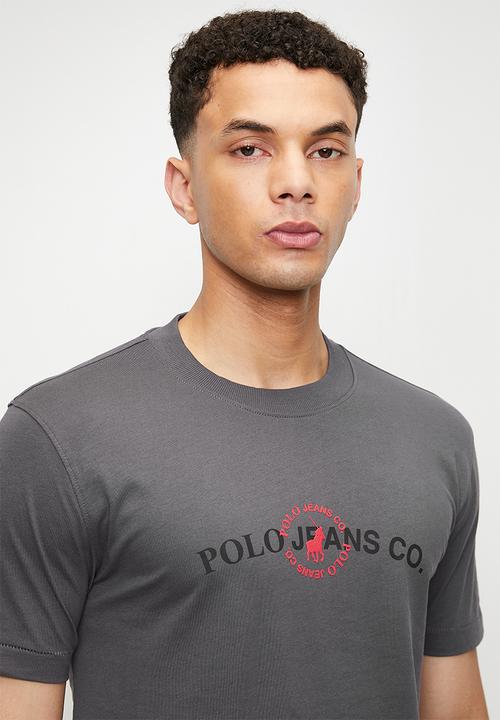 POLO - MTHO  PJC Ss Puff Logo Tee - Charcoal