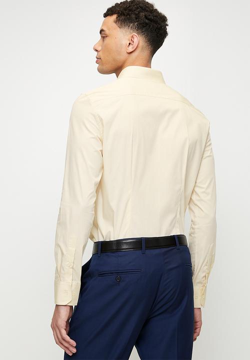 POLO - CHRISTIAN Essential Slim Fit Ls Shirt - Birch