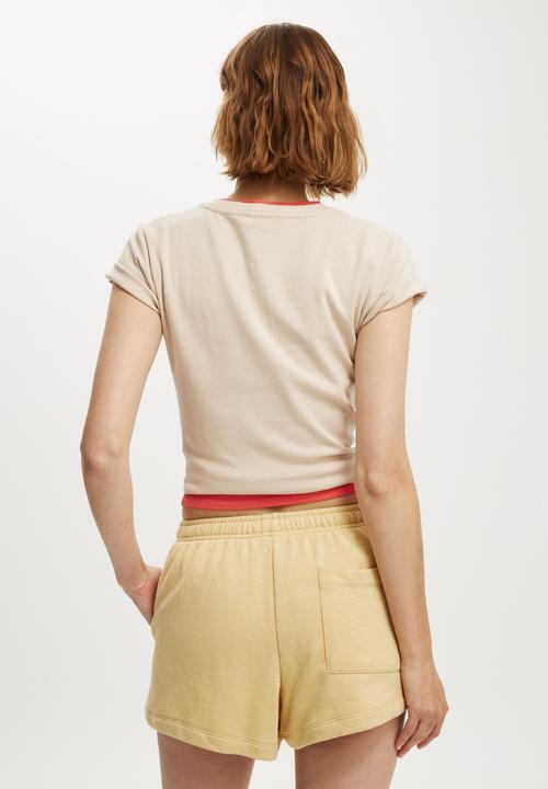 Cotton On - Mini Sweatshort - Washed Dijon