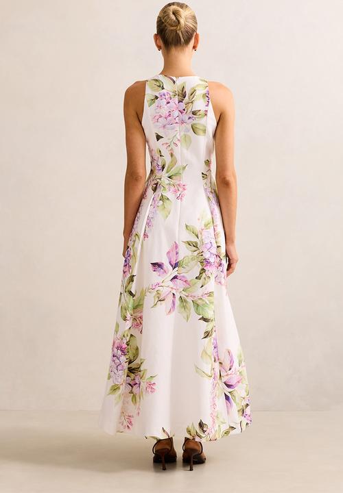 Forever New - Sophia High Neck Printed Midi Dress