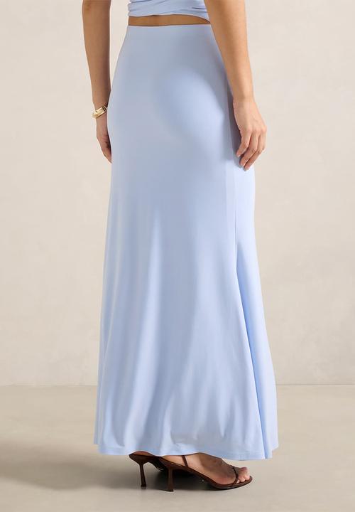 Forever New - Mimi flute maxi skirt - sky blue co-ord b