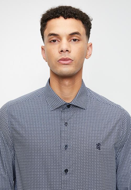 Pringle of Scotland - Damon  ls tailored shirt - navy