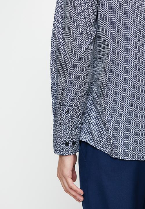 Pringle of Scotland - Damon  ls tailored shirt - navy
