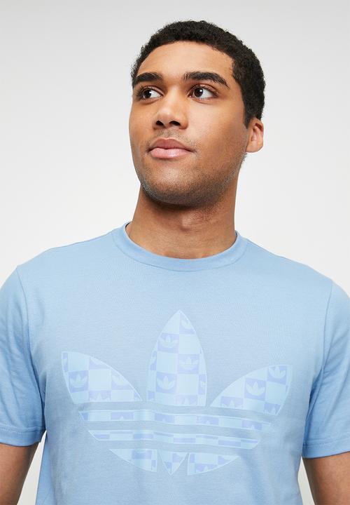 adidas Originals - Mono Trefoil Tee -  Ash Blue