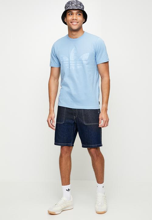 adidas Originals - Mono Trefoil Tee -  Ash Blue