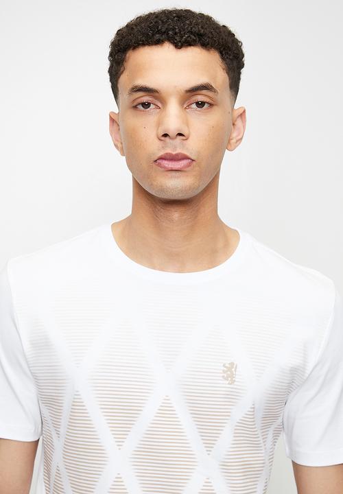 Pringle of Scotland - Matt diamond t-shirt - white