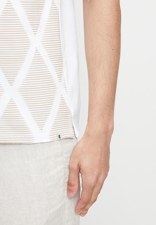 Pringle of Scotland - Matt diamond t-shirt - white