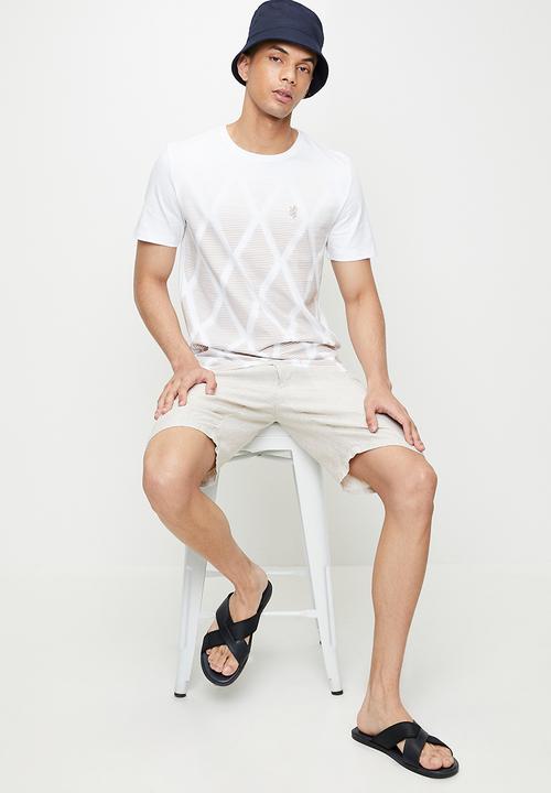 Pringle of Scotland - Matt diamond t-shirt - white