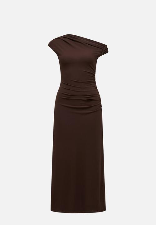 Forever New - Paris Draped Mesh Midi Dress