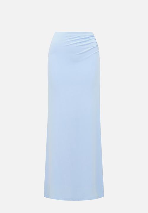 Forever New - Mimi flute maxi skirt - sky blue co-ord b