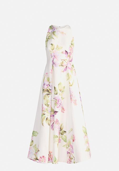 Forever New - Sophia High Neck Printed Midi Dress