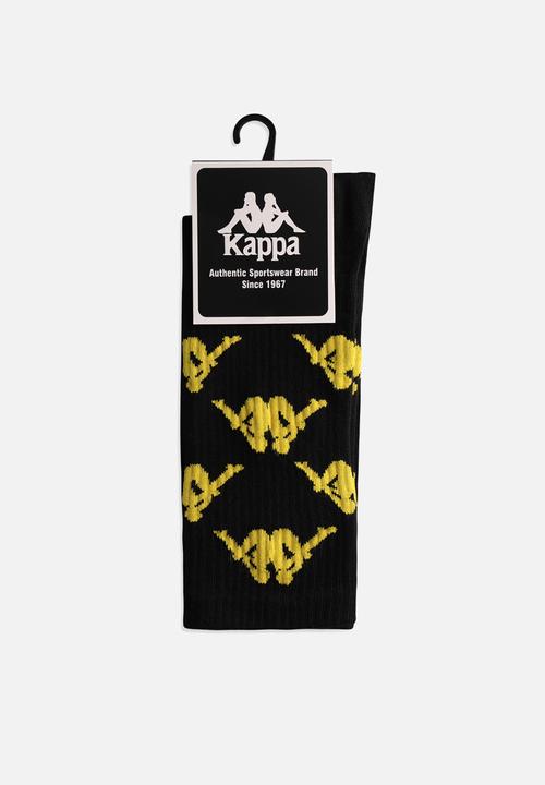 KAPPA - Kaizer Chiefs Aop High Ankle Socks - Black
