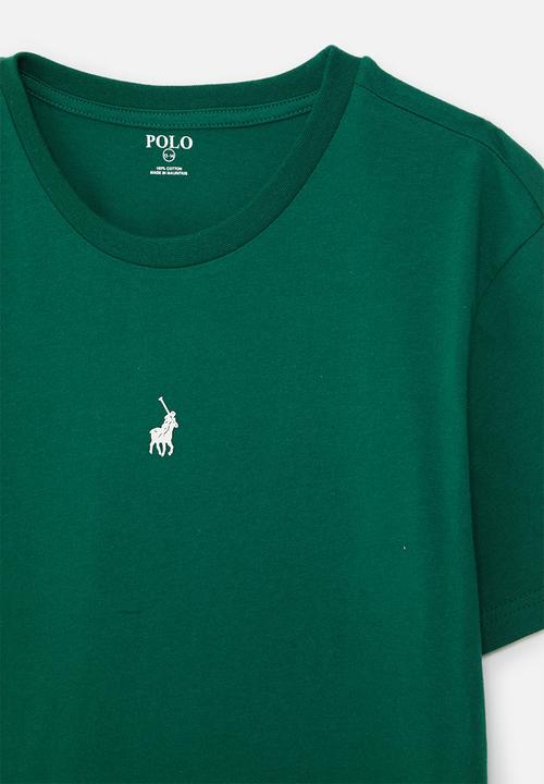 POLO - Boys gary printed ss tee - forest green