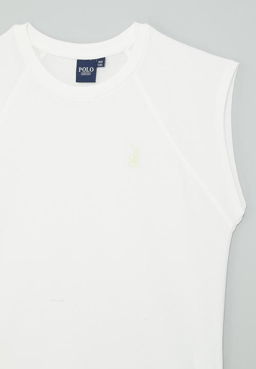 POLO - Girls candice short sleeve raglan tee - off white