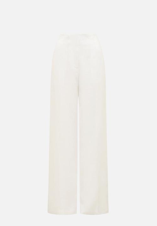 Forever New - Posey Linen Wide Leg Pants - white