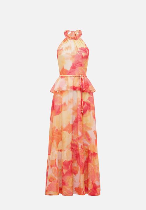 Forever New - Serena Halter Peplum Maxi Dress