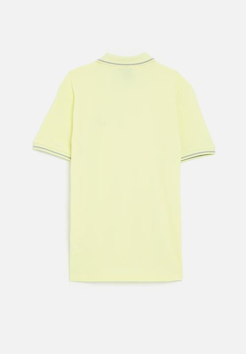 POLO - Boys rory embroidered short sleeve golfer - soft yellow