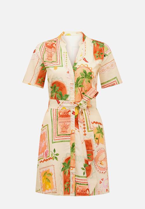 Forever New - Veyda Shirt Linen Mini Dress