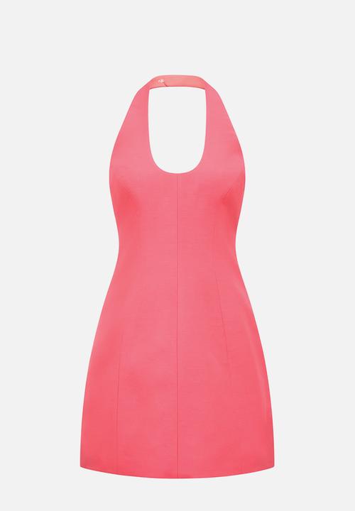 Forever New - Esther U-Neck Halter Linen Mini Dress