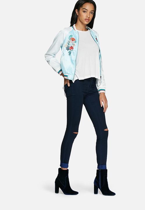 Glamorous - Satin embroidered bomber