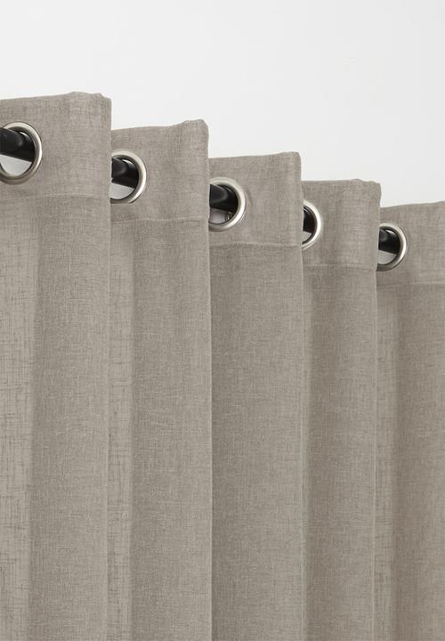 Sixth Floor - Serene sheer Eyelet Curtain - Taupe