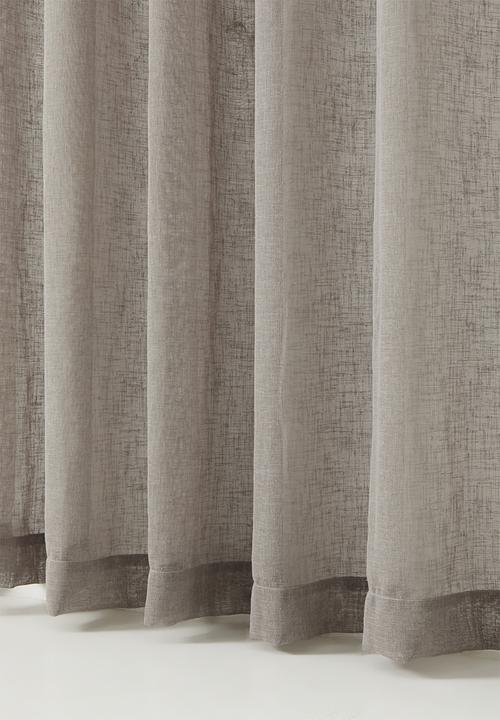 Sixth Floor - Serene sheer Eyelet Curtain - Taupe