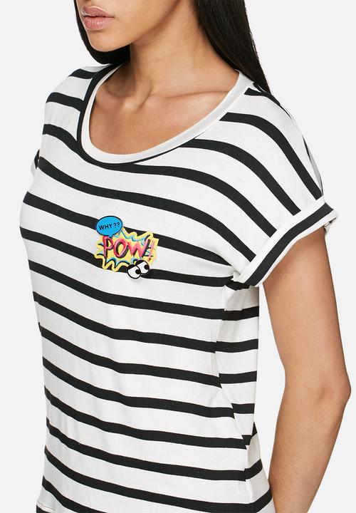 dailyfriday - Badge roll sleeve tee 2 pack 