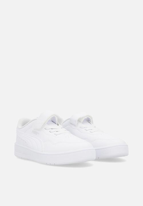 PUMA - Court Lally Ac+ Ps -Puma White-Puma White-Feather Gray