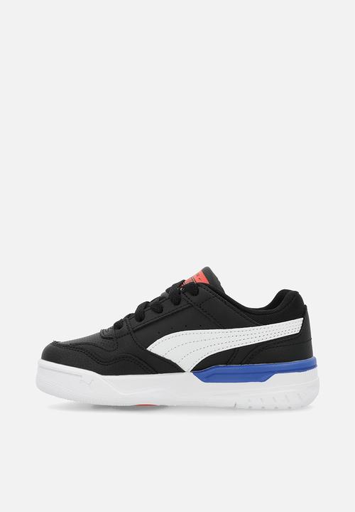 PUMA - Rebound Retro Jr-Puma Black-Puma White-Fierce Red