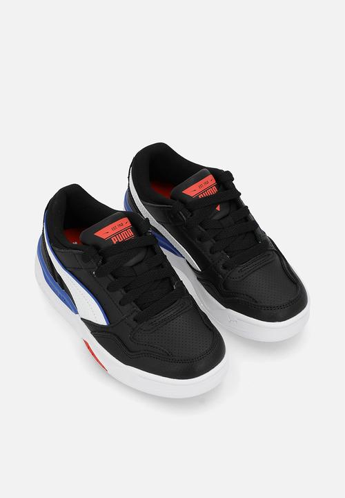 PUMA - Rebound Retro Jr-Puma Black-Puma White-Fierce Red