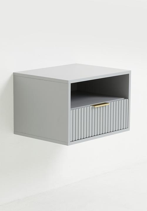 Me&Co - Jozi Floating Bedside Pedestal - Grey