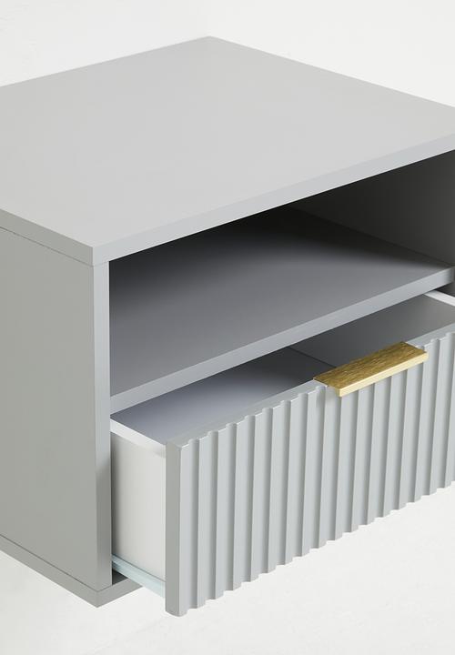 Me&Co - Jozi Floating Bedside Pedestal - Grey
