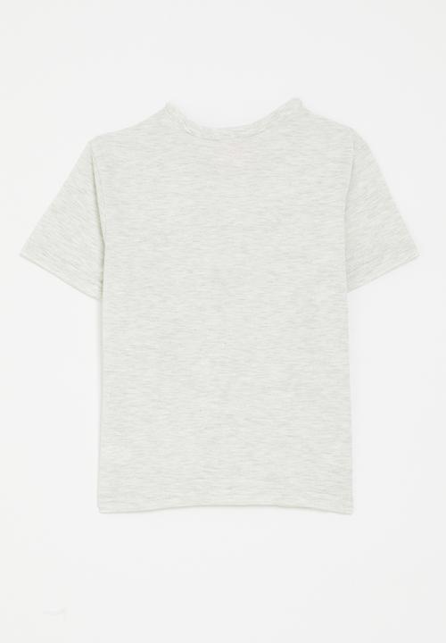 Pop Candy - TMNT placement print tee - white smoke grey