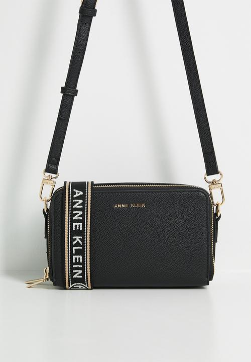 Anne Klein - Double Zip Camera Crossbody Gift Set Bag - Black