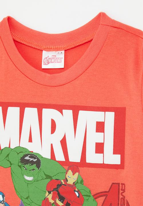 Pop Candy - The Avengers graphic print t-shirt - coral