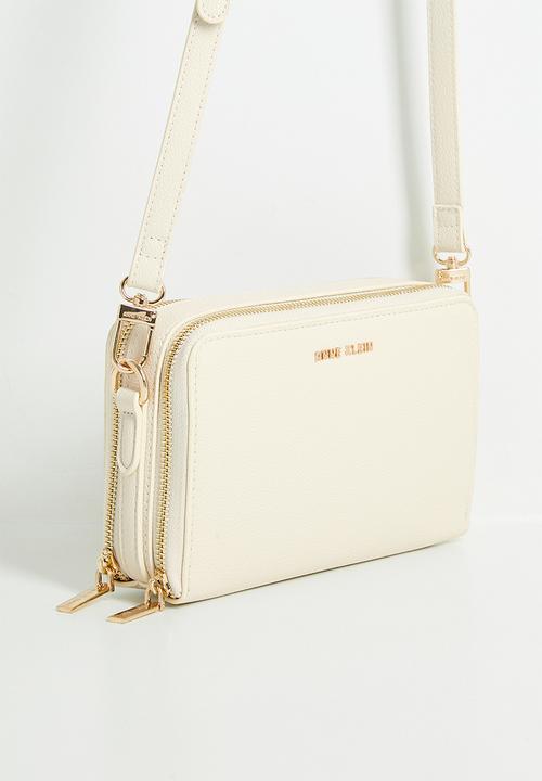 Anne Klein - Double Zip Camera Crossbody Gift Set Bag - Parchment