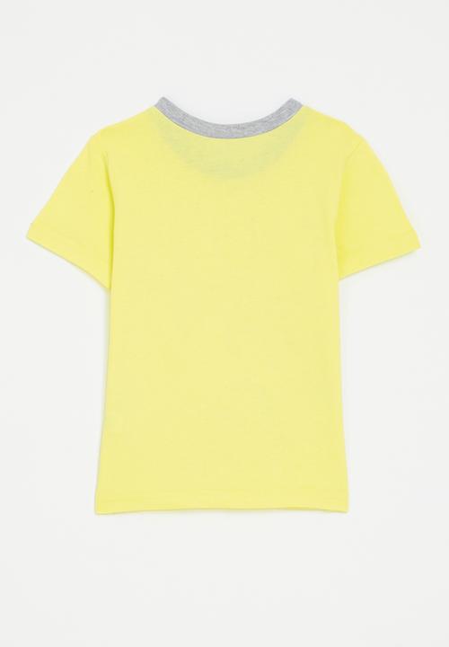 Pop Candy - The Smurfs manga panel t-shirt - custard/grey